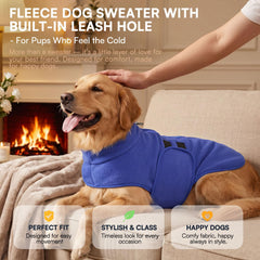 Queenmore dog sweater fleece fabric shown in a close-up view.