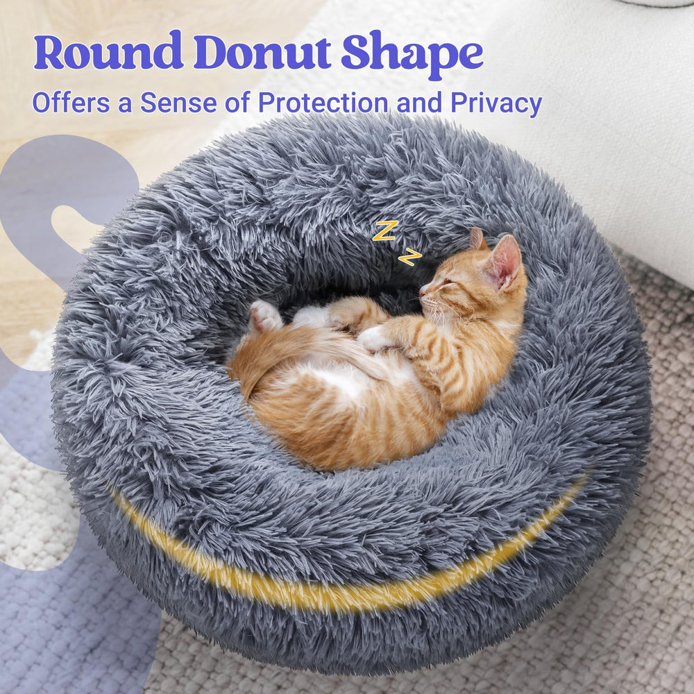 rabbitgoo cat bed showing the non-slip rubber base.