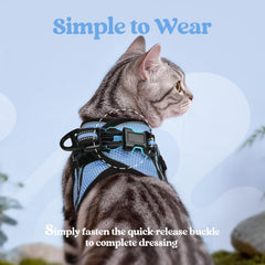 rabbitgoo Cat Harness and Leash Set showing its adjustable straps.