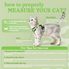 rabbitgoo Cat Harness close-up highlighting its soft air-mesh fabric.