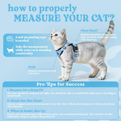 rabbitgoo Cat Harness close-up showing the breathable air-mesh fabric.