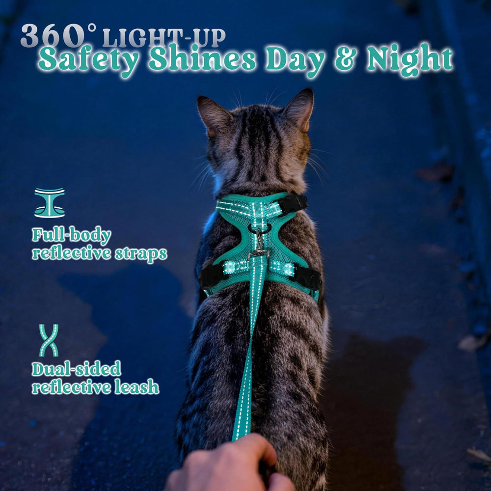 rabbitgoo Cat Harness interior showing its plush inner padding.