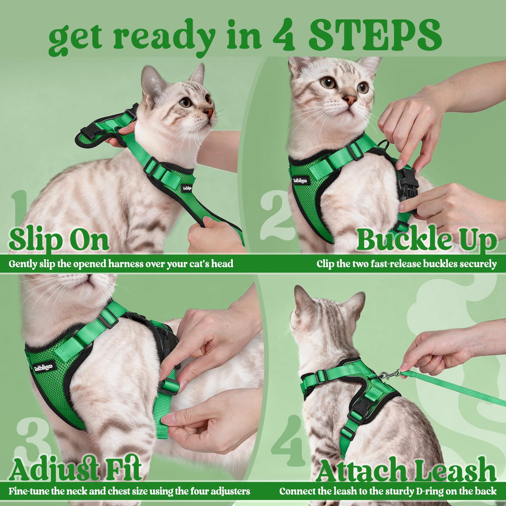 rabbitgoo Cat Harness and Leash Set showing the included leash.