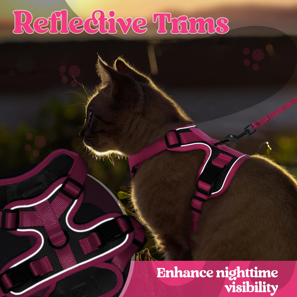 rabbitgoo Cat Harness and Leash Set showing the leash’s 360-degree swivel clip.