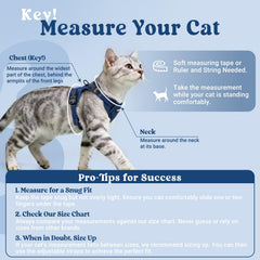 rabbitgoo Cat Harness close-up showing its breathable air mesh fabric.