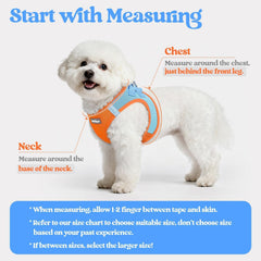 rabbitgoo dog harness close-up showing the quick-dry air mesh.