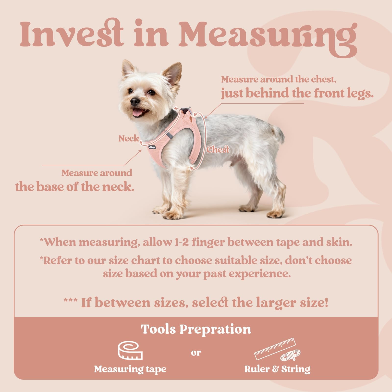 rabbitgoo small dog harness shown from a side angle.
