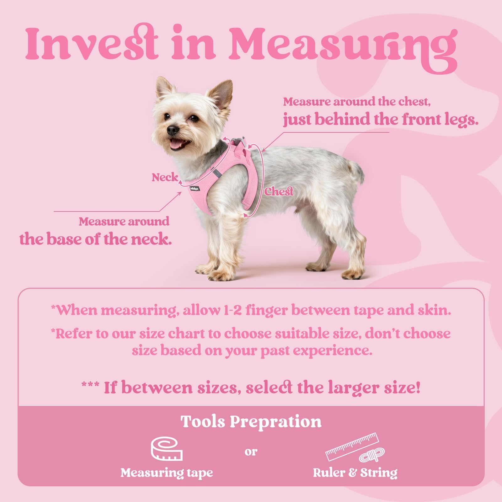 rabbitgoo Step-In Small Dog Harness with its quick-dry air mesh in close view.