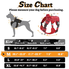 rabbitgoo Tactical Dog Harness back leash attachment clip.