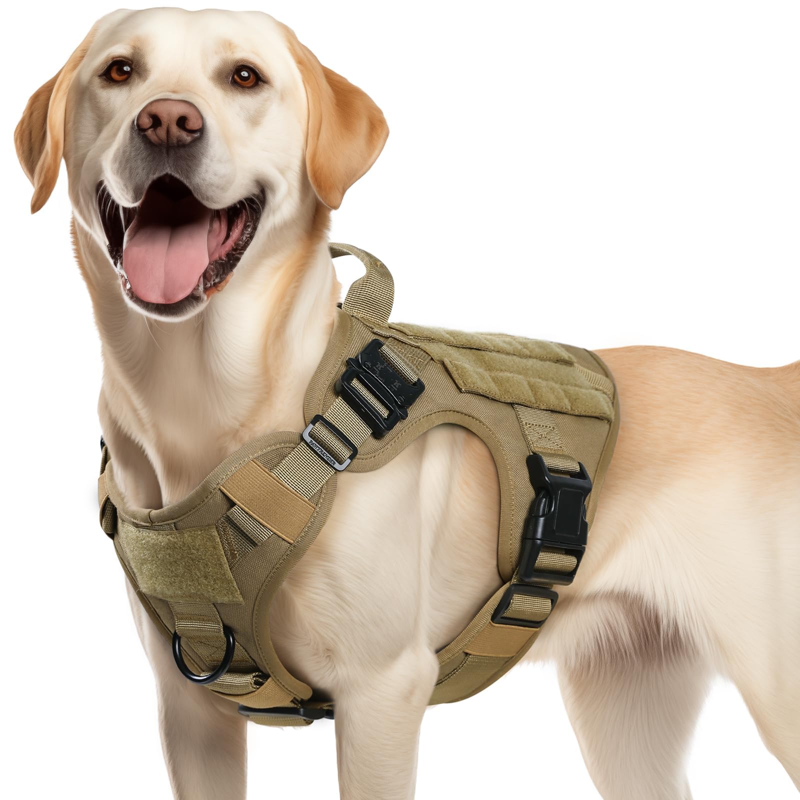 rabbitgoo Tactical Dog Harness shown from the front.