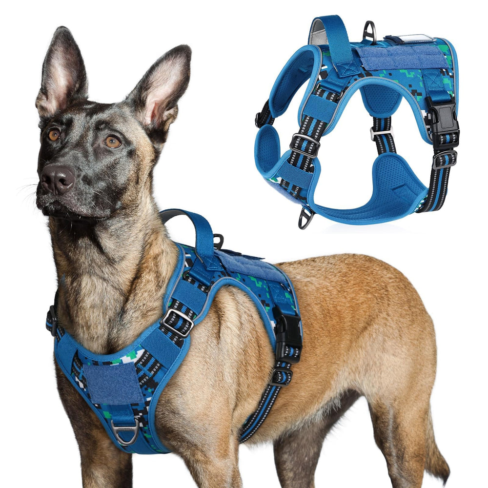 rabbitgoo Tactical Dog Harness shown from the front.