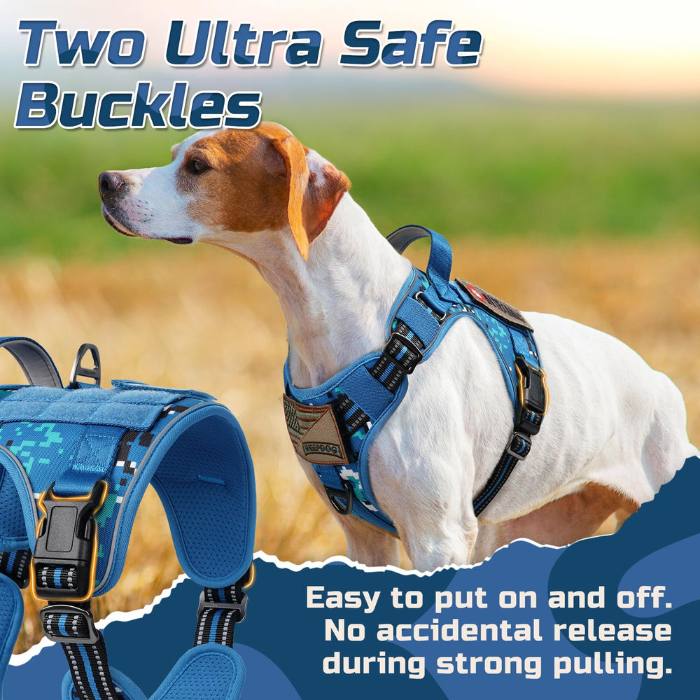 rabbitgoo Tactical Dog Harness breathable mesh lining detail.