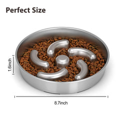 Ralory Slow Feeder Dog Bowl shown being used for a dog's mealtime.