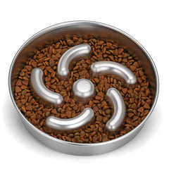 Ralory Slow Feeder Dog Bowl close-up highlighting its smooth surface.