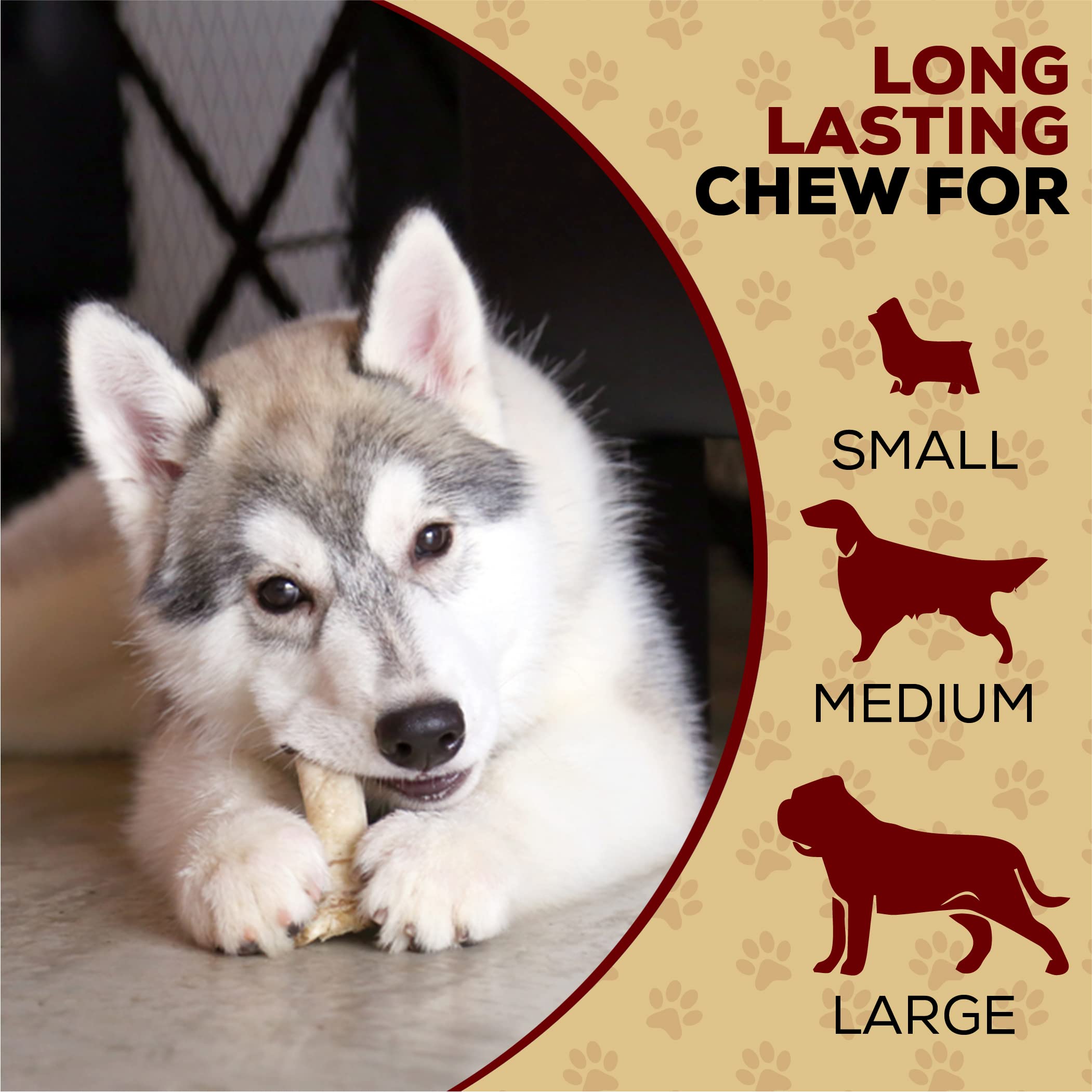 Real Hide dog chew roll shown to highlight its single-sheet construction.