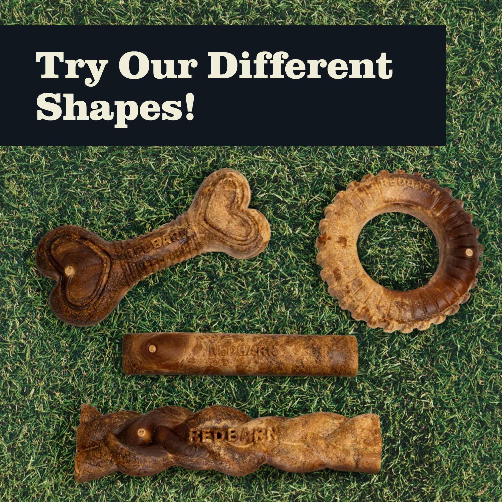 Redbarn Dur-A-Bulls Large Braids, a rawhide-free dog chew.