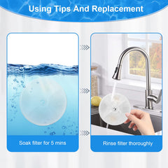 Redoso cat fountain filter 10-piece set shown together.