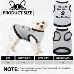Reginary dog shirts shown from the back.