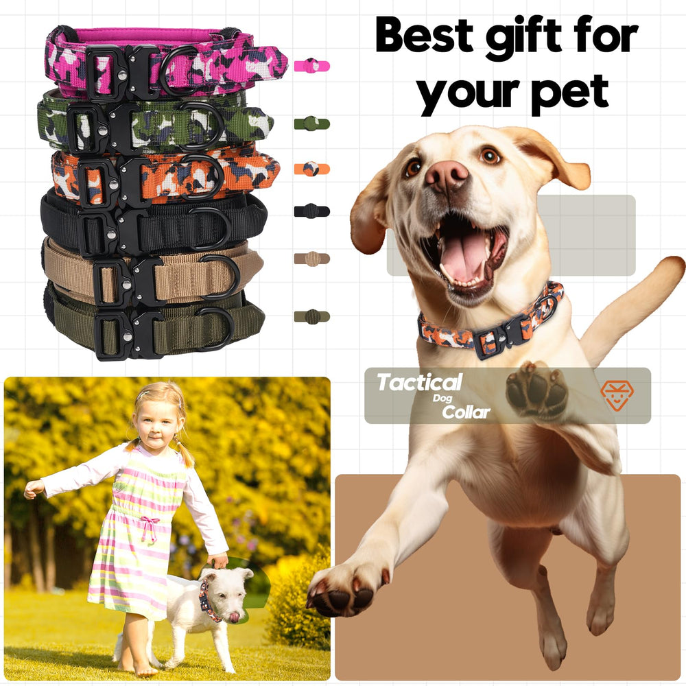 Relux Tactical Dog Collar shown in use on a dog.