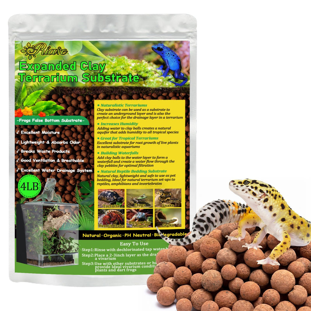 Riare expanded clay balls shown with the resealable foil pouch.