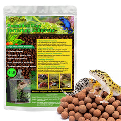 Riare expanded clay balls shown with the resealable foil pouch.