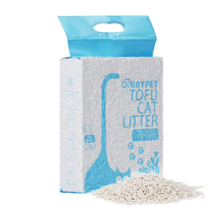 Roypet tofu cat litter shown from the front.