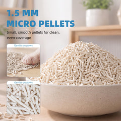 Roypet tofu cat litter shown from a side angle.