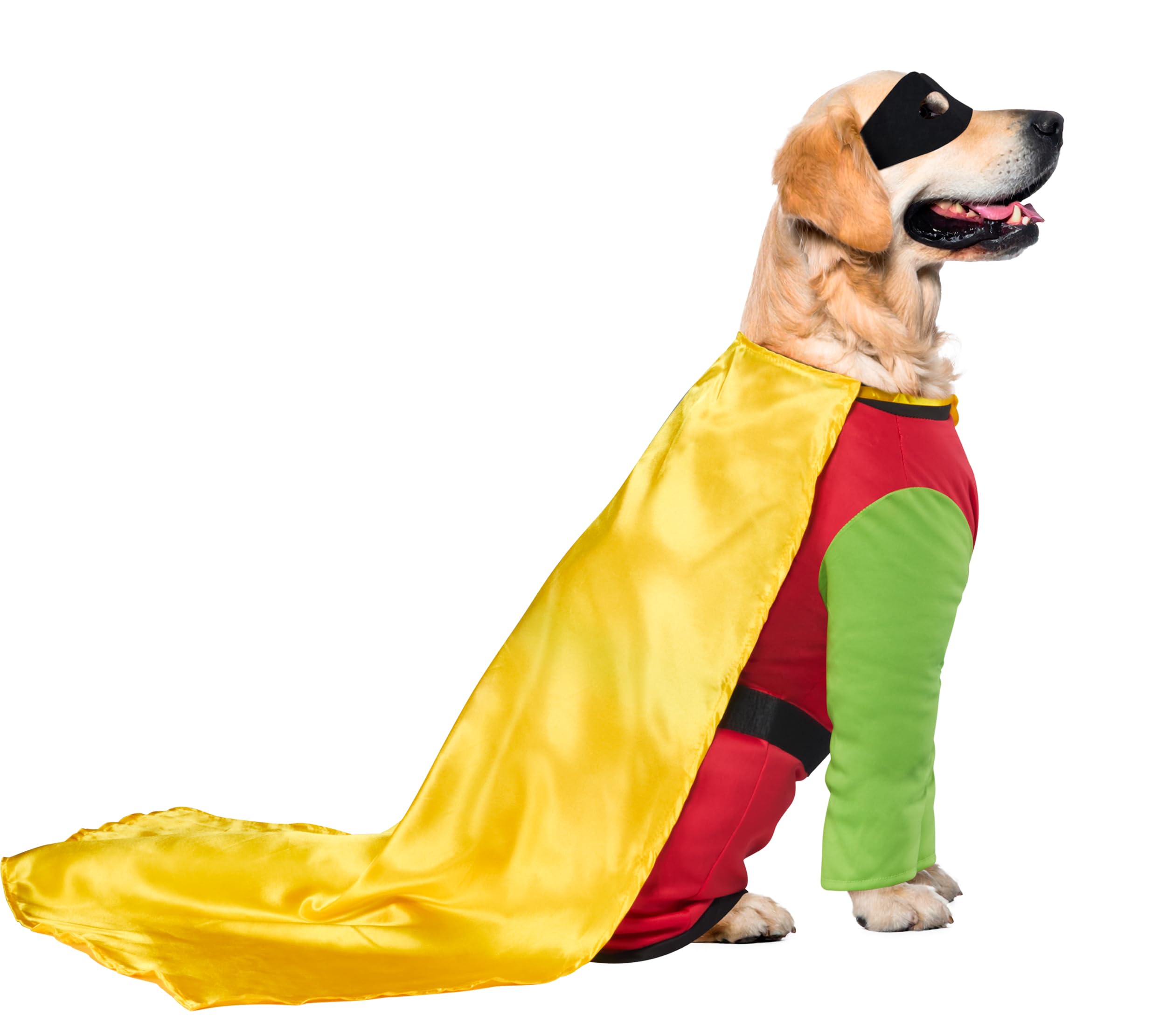 Rubies Teen Titans Robin pet costume viewed from the back.