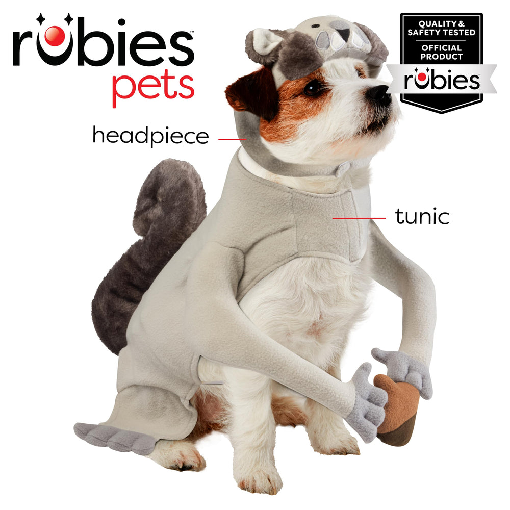 Rubies Squirrel Pet Costume tunic with its squirrel character details.