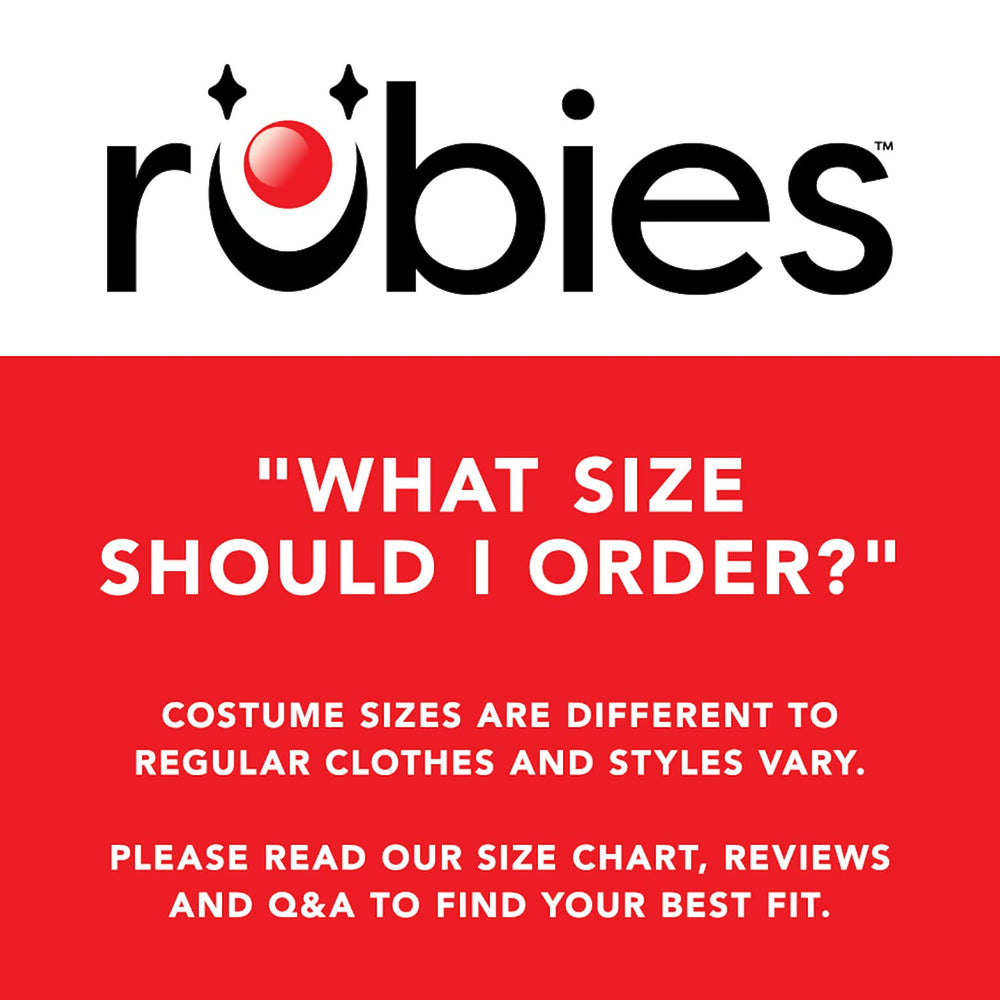 Rubies Wednesday Addams pet costume dress and wig shown together.