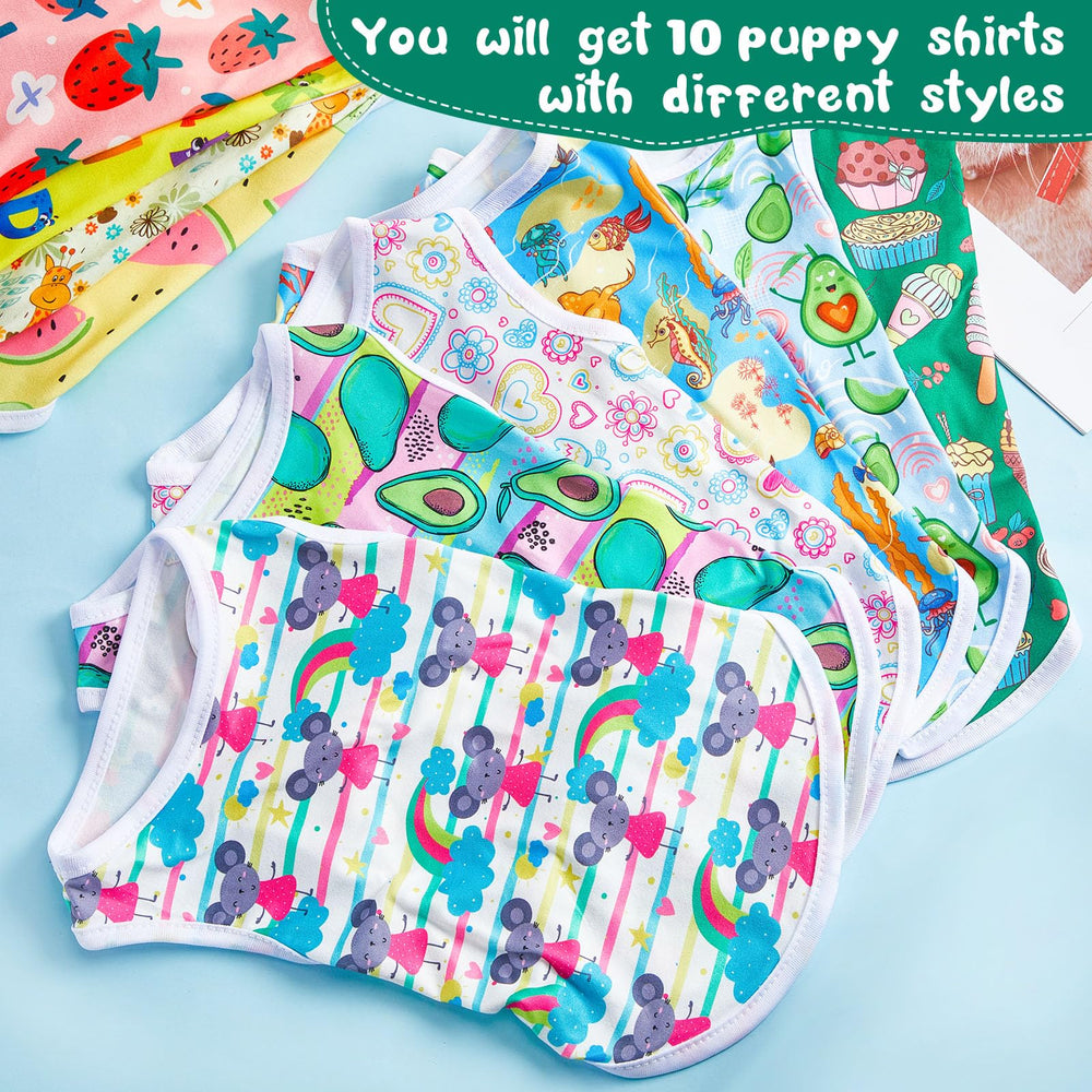 Saintrygo dog shirt shown to highlight its sleeveless T-shirt style.