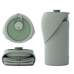 SÄKER portable dog water bottle shown from the front.