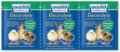 Sav-A-Chick probiotic supplement packet shown in a close-up view.