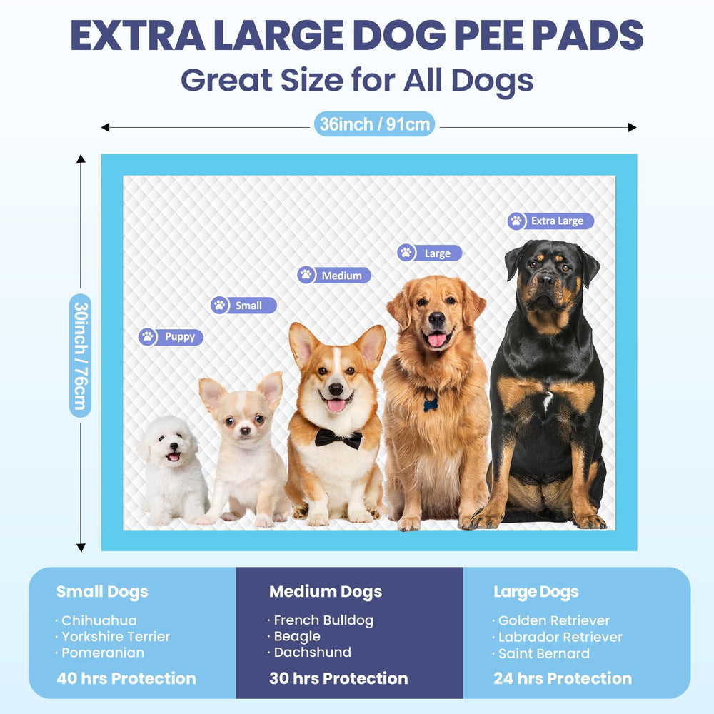 SCLOSE XXL puppy pads shown fully spread out.