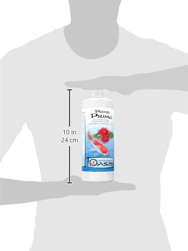 Seachem Pond Prime water conditioner shown for pond water treatment.