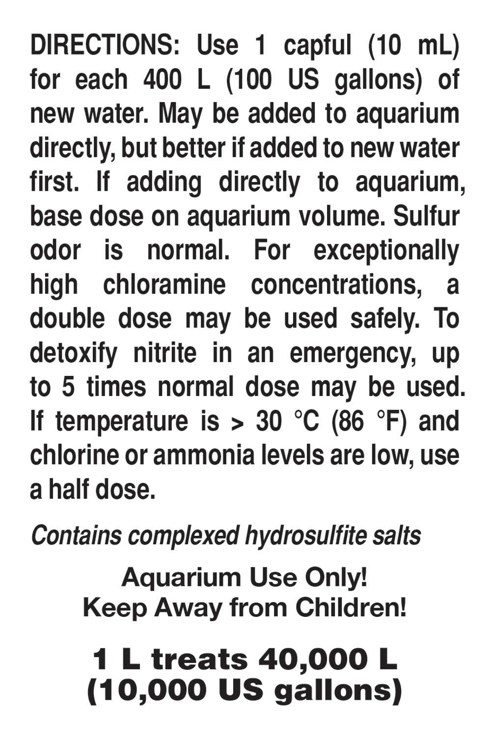 Seachem Prime conditioner label shown in close-up.
