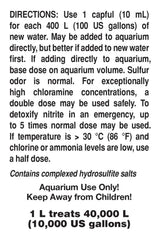Seachem Prime conditioner label shown in close-up.