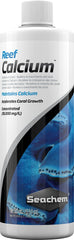 Seachem Reef Calcium bottle shown from the front.