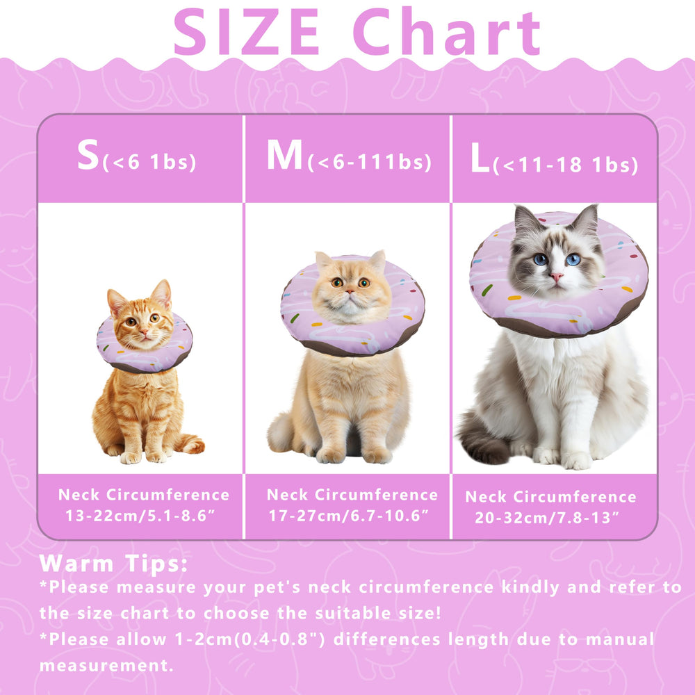 Seyezo Cat Recovery Cone close-up showing its adjustable neck strap.