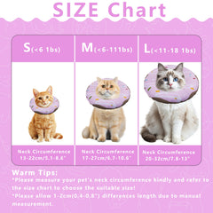 Seyezo Cat Recovery Cone close-up showing its adjustable neck strap.