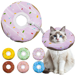 Seyezo Cat Recovery Cone in purple shown from the front.