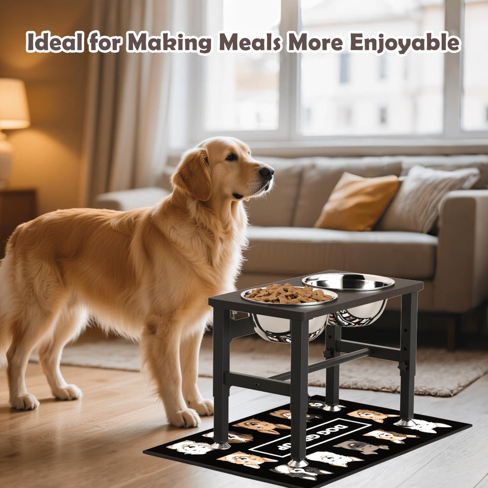 SHAINFUN Elevated Dog Bowls assembly screws and included accessories.