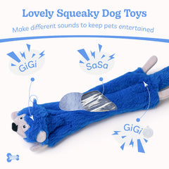 SHARLOVY dog toy shown with its stuffing-free plush construction.