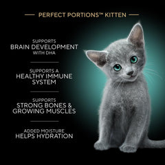Sheba Perfect Portions Kitten Pate Wet Cat Food snap-apart tray shown in detail.