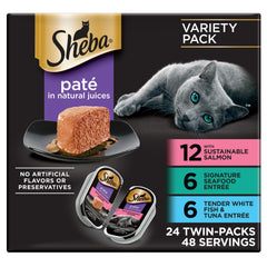 Sheba Perfect Portions Pate packaging shown from the front.