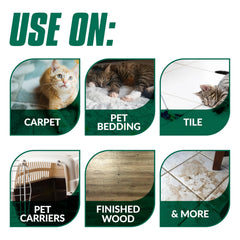 Simple Green Cat Stain & Odor Remover label with its cat stain and odor use.