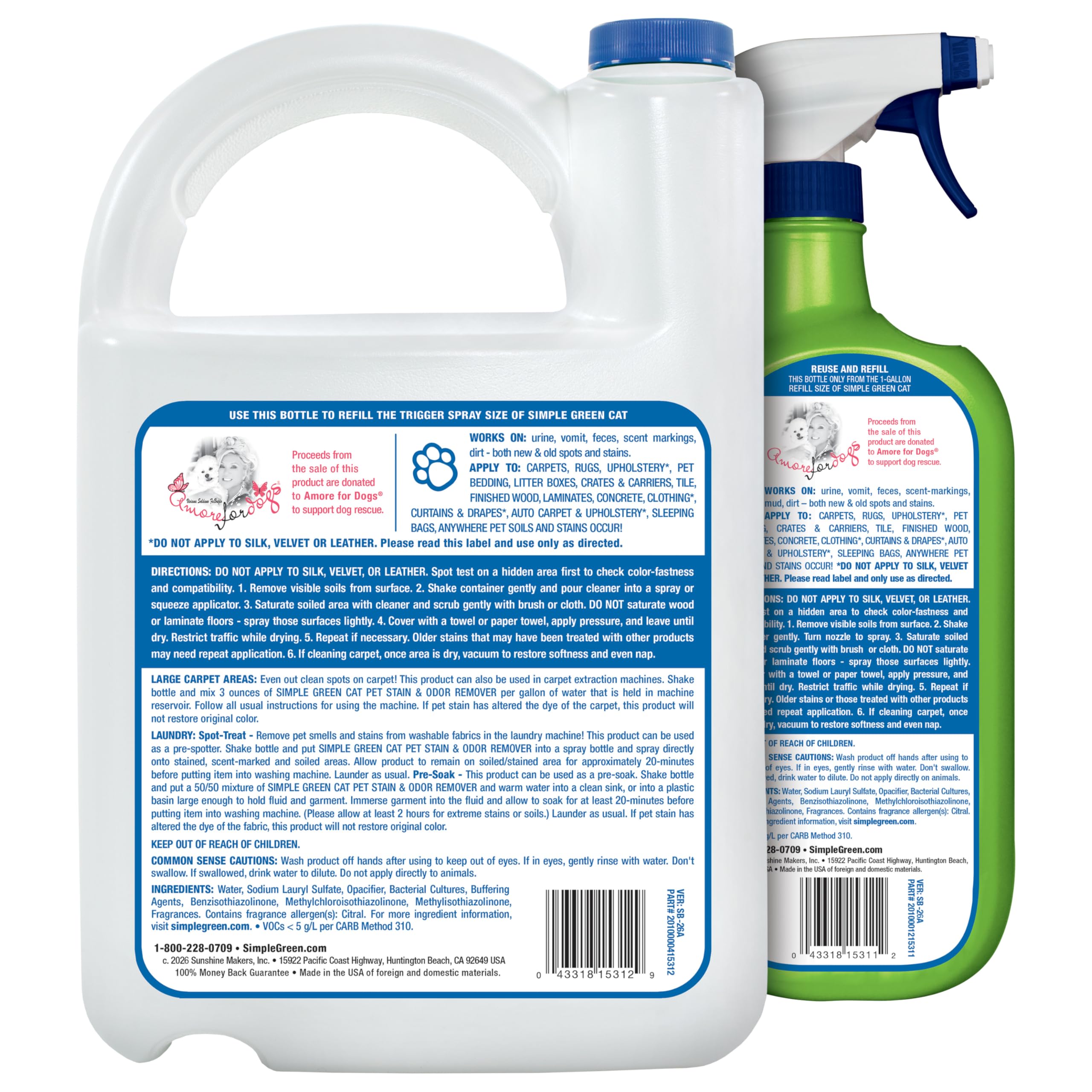 Simple Green Cat Stain & Odor Remover sprayer shown on its own.