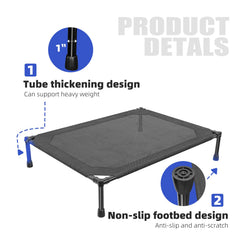 Simple Trending Elevated Dog Bed detail showing an anti-slip pad beneath the frame.