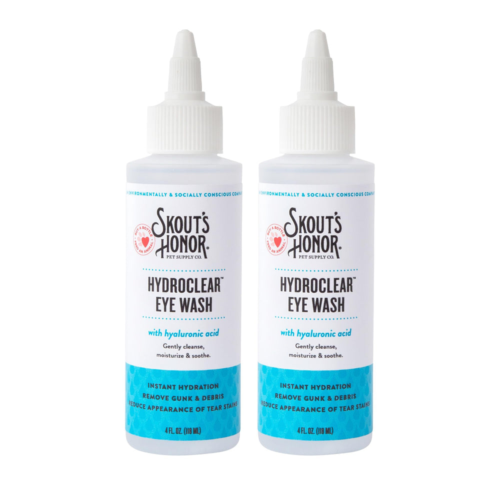 SKOUT'S HONOR HydroClear Eye Wash bottle shown from the front.