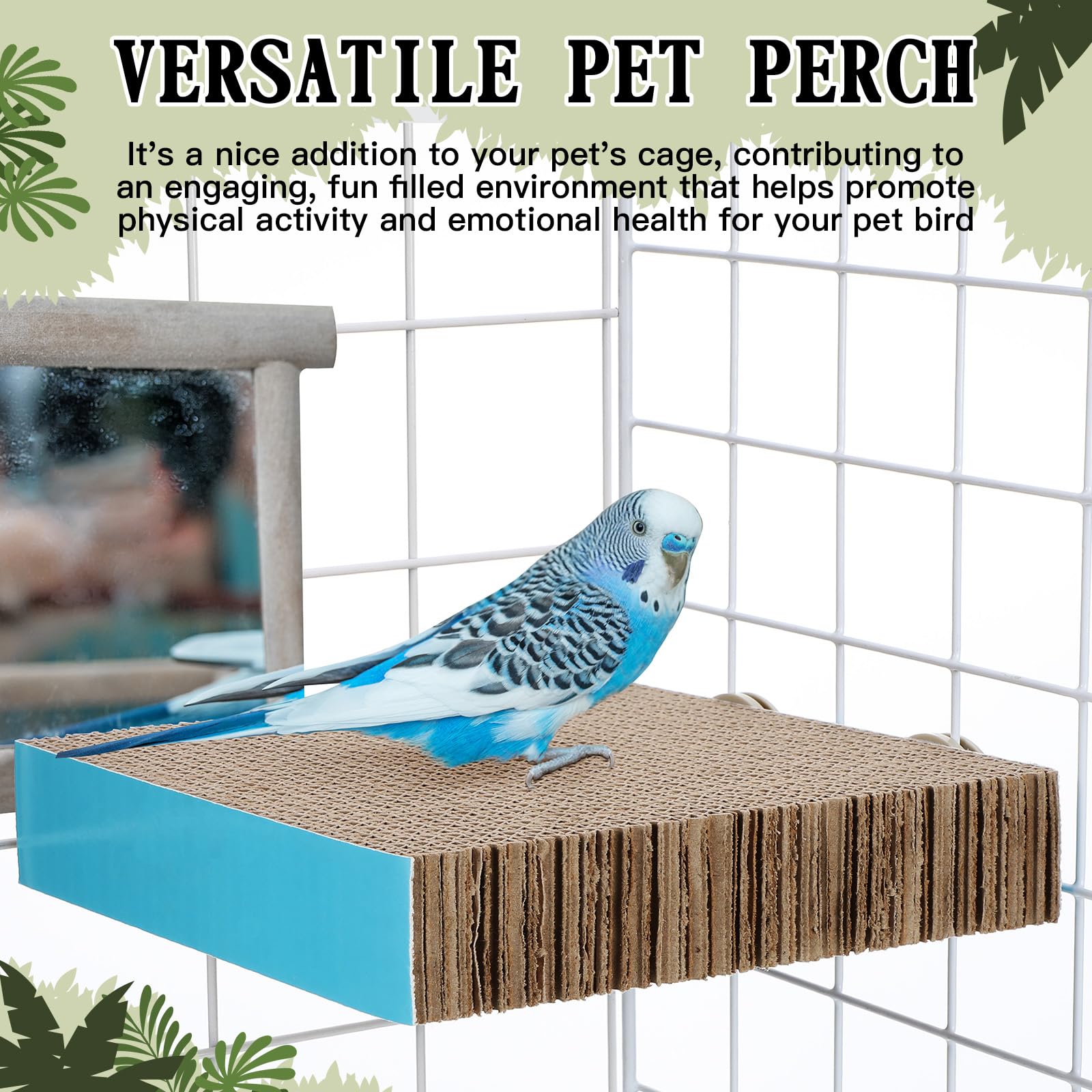 Skyygemm two-piece bird platform set shown together.